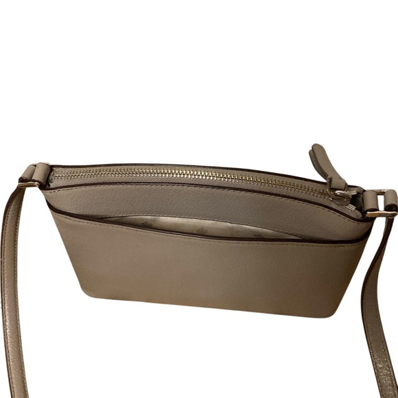 GRay LEATHER KATE SPADE CROSSBODY SHOULDERBAG VNTG - Picture 2 of 12